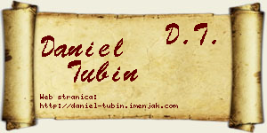 Daniel Tubin vizit kartica